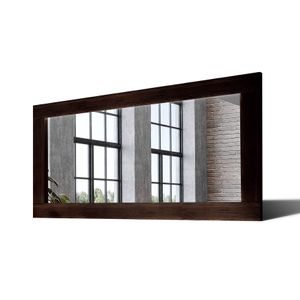 180x90 Velké zrcadlo v dubovém rámu na zeď LDR224 Oak Wenge Starší povrchová úprava