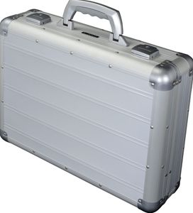 ALUMAXX Attaché Case "VENTURE" priehradka na notebook strieborná matná (bez obsahu)