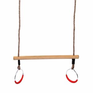 Swing King Trapez mit Ringen 58 cm Holz Beige 2521076