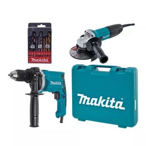 Makita Werkzeugset DK0050X1 Winkelschleifer + Schlagbohrmaschine