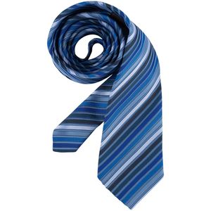 Greiff Corporate Wear Herren Krawatte Blau gestreift Modell 6900