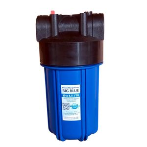 Big Blue Filtergehäuse Trinkwasserfilter Wasserfilter 10 x 4,5 Zoll mit 1 Zoll IG -  DN25 und 2 O-Ringe