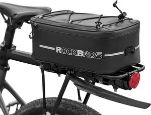 ROCKBROS Gepäckträgertasche, Fahrradtasche für Gepäckträger, Wasserdicht, Reflektierend, 9L