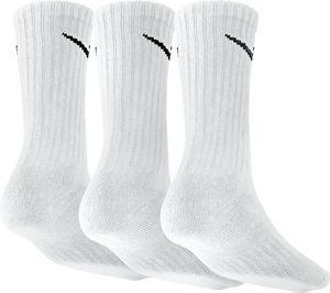 Nike 3er Pack Socken Crew Sock SX4508-101 weiß, Größe:M