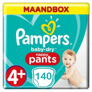 Pampers Baby Dry Pants Gr. 4+ Monatsbox 10-16 kg, 140 Stück - Größe 4 - 140 Stück