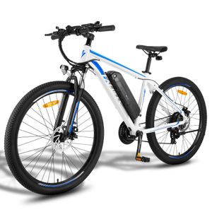 F28 MT 27,5-calowe rowery elektryczne MTB Trekkingowe rowery elektryczne E-Hollandrader Silnik 250 W Akumulator 14,5 Ah 21-biegowy miejski rower elektryczny Niebieski