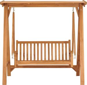 vidaXL Hollywoodschaukel 174 cm Massivholz Teak