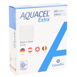 Aquacel Extra 5x5 cm Verband 10 St