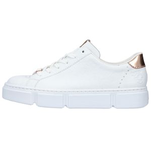 Rieker Damen-Sneaker-Schnürhalbschuh Weiß, Farbe:weiß, EU Größe:42
