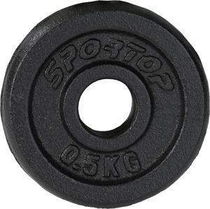 Liatinové činky čierne 0,5 KG ENERO FIT 26,5 mm