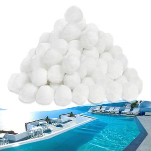 TRMLBE Filterbälle 700g Filter Balls für Sandfilteranlage Sandfilter ersetzen 25kg Filtersand für Pool Sandfilter, Schwimmbad, Filterpumpe (700g, Weiß)