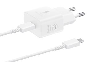 Ładowarka Sieciowa Gan Samsung Ep-T2510Xwegeu 25W Sfc Z Kablem Usb-C - Biała