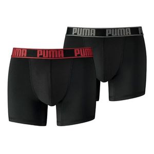 Boxerky PUMA Active 2-pack Black/Red Čierna S