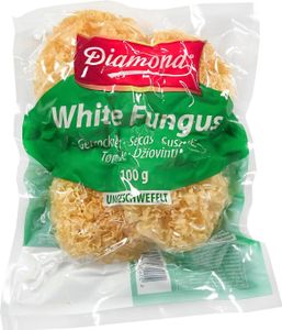100g Pilze getrocknete weisse Pilze Morcheln Diamond White Fungus Silberohr