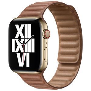 Apple Leather Link Apple Watch Medium 42mm / 44mm / 45mm Saddle Brown
