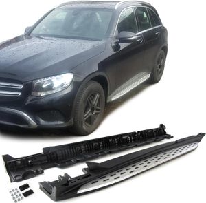 Alu Trittbretter Flankenschutz OE Style mit ABE !! für Mercedes GLC X253 ab 15