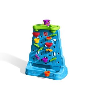 Step2 Waterfall Discovery Wall Wasserspielzeug | Wasserspieltisch für Kinder inkl. 13-teiligem Zubehör Set | Garten Wasser Spielzeug in Blau
