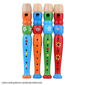 Hoelzerne Piccolo Floetenklang Musikinstrument fruehe Bildung Spielzeug Geschenk Baby Kind Kind