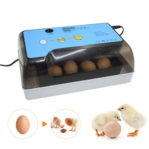plně automatický inkubátor na 12 vajec Digitální inkubátor otáčí vejce Nastavitelný regulátor teploty Brooker vhodný pro líhnutí ptáků/plazů