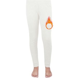 OCERA Thermo Unterhose für Kinder, Warme Thermounterwäsche aus Baumwolle für den Winter-creme-158/164