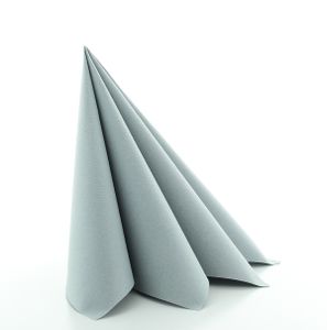 Serviette in Grau aus Linclass® Airlaid 40 x 40 cm, 50 Stück