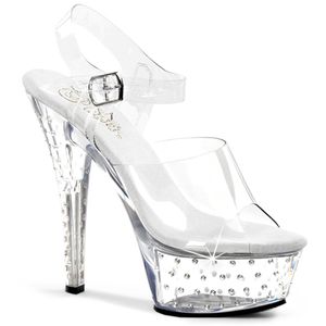 STARDUST-608 Damen Sandale von Pleaser, Transparent EU 35, US 5