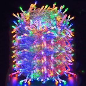 100M 2000LEDs, 8 trybów świecenia, wodoodporne lampki choinkowe LED IP44, zewnętrzne oświetlenie ogrodowe, oświetlenie do dekoracji wnętrz, oświetlenie imprezowe, kolorowe