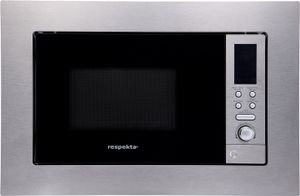Mikrowelle 800 Watt Einbau Grill 1000 Watt Edelstahl 8 Programme 20 L Respekta
