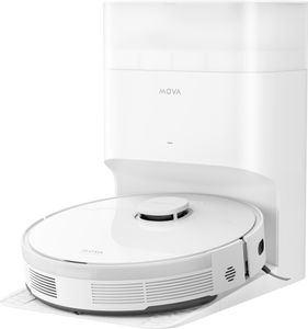 Dreame Mova S10 Plus Staubsauger Roboter mit Absaugstation,Saugroboter mit Wischfunktion 7000Pa Weiß