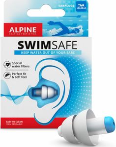 ALPINE SwimSafe Ohrstöpsel zum Schwimmen & gegen Wasser 1 Paar