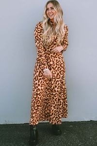 OMG Maxikleid für Frauen Lysiphelia leopard XL