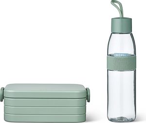 Mepal - Geschenk-Set für Unterwegs (Lunchbox Take a Break + Trinkflasche) - Nordic sage