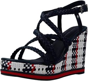 Tommy Hilfiger Damen  FW0FW04726-0KP Sandalen Wedges Blau #123