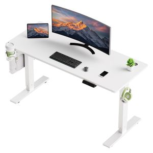 Biurko 70 x 140 cm z elektryczną regulacją wysokości, funkcją pamięci i technologią antykolizyjną Szybkie ładowanie USB/Typ C Biurko 70 x 140 cm z elektryczną regulacją wysokości, funkcją pamięci i technologią antykolizyjną Szybkie ładowanie USB/Typ C