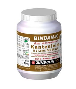 BiNDAN-K Kantenleim Holzleim Kunstharzleim (1-Komponenten-B3-Leim) inkl. 1 Pinsel von E-Com24 (Kantenleim 800 gr.)