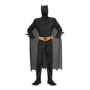 Batman - "Deluxe" Kostüm - Herren BN4841 (L) (Schwarz)