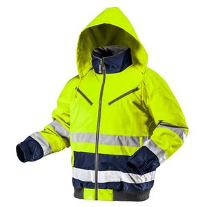 NEO pracovná bunda zimná bunda s vysokou viditeľnosťou ochranné oblečenie reflexné pruhy SOFTSHELL XL/56