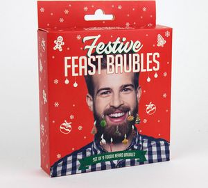 Weihnachten Christbaumkugeln für den Bart im 9er Set