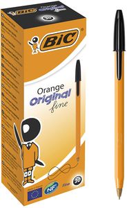 BIC Kugelschreiber Orange 0,35 mm Schreibfarbe schwarz 20 Stück