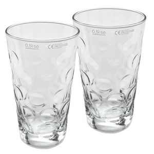 2 x Dubbeglas 0,5 Liter - Weinschorle Gläser, Schoppenglas, Pfalz Schorle Gläser, Pfälzer Dubbegläser