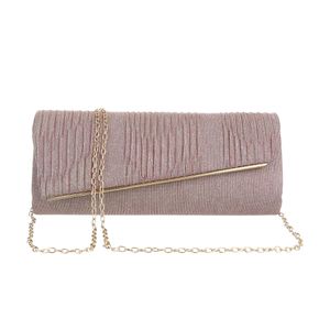 Ital-Design Damen Taschen Abendtaschen & Clutches Rosa Gold