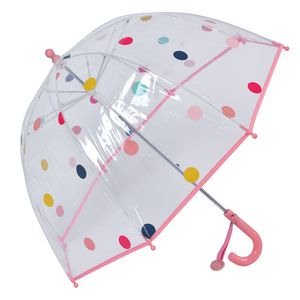 Dětský deštník Juleeze Ø 65x65 cm růžové plastové puntíky