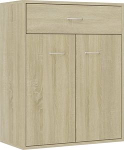 vidaXL Príborník Sonoma Dub 60x30x75 cm odvodený výrobok z dreva