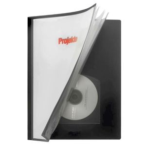 Foldersys Präsentations-Sichtbuch 40 Hüllen A4 PP schwarz-transparent