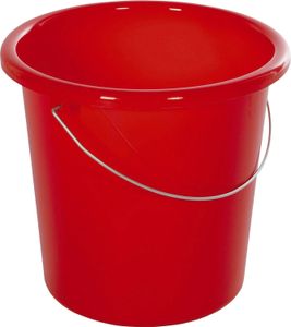 Eimer - Plastik, rund, 10 Liter, rot