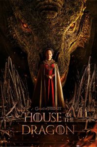 House Of The Dragon Poster Dragon Throne 91,5 x 61 cm