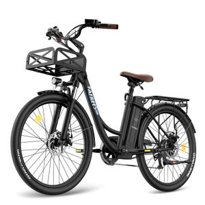 Rower elektryczny Fafrees F26 Lasting 26 inch e-bike men city e-bike women 250W akumulator 36V 20,3Ah Shimano 7S LCD czarny