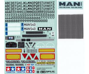 Tamiya Sticker MAN TGX 26.540 Ver.II