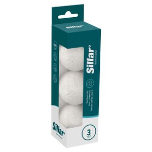 Sillar Wool Balls for Tumble Dryers | Loptičky na urýchlenie sušenia oblečenia | Loptičky do sušičiek - 3 kusy