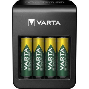 VARTA Ladegerät LCD Plug Charger+ inkl. 4 x AA Akkus